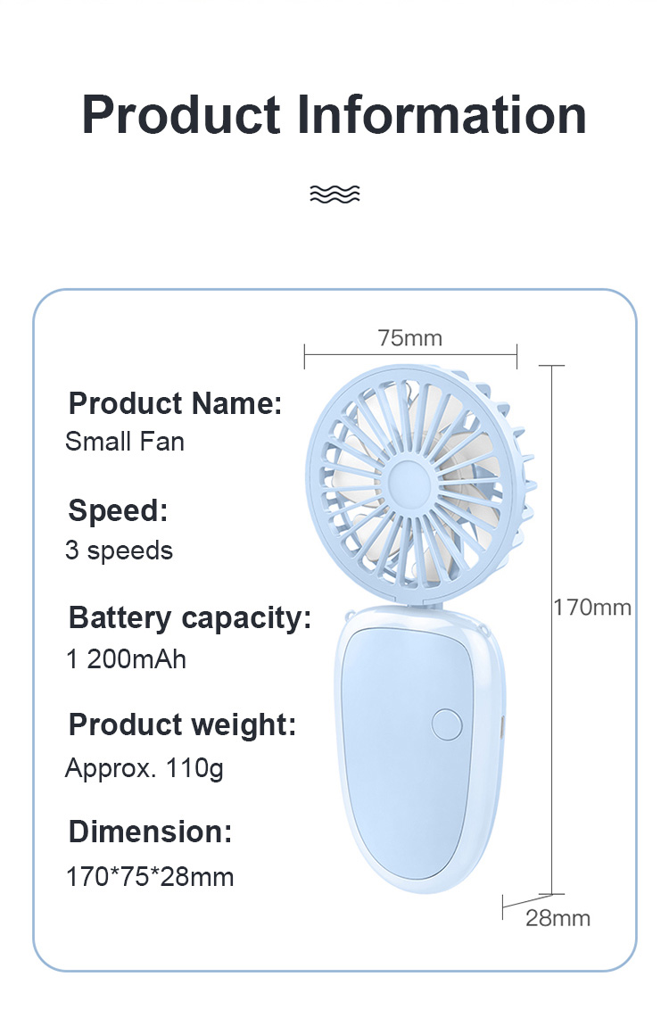 portable fan K7, mini fan K7, summer pocket fan, pocket fan K7, foldable fan K7, fan with lanyard, hanging neck fan, handheld fan, folding fans